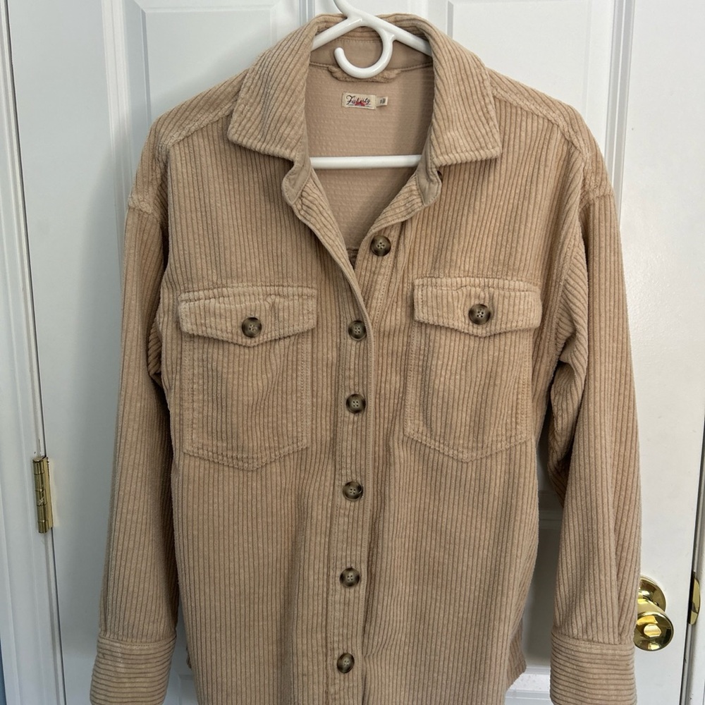 Faherty Spruce Peak Corduroy Shirt Jacket small